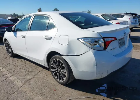 2015 Toyota Corolla S Plus from USA, damaged, VIN 5YFBURHE1FP267714